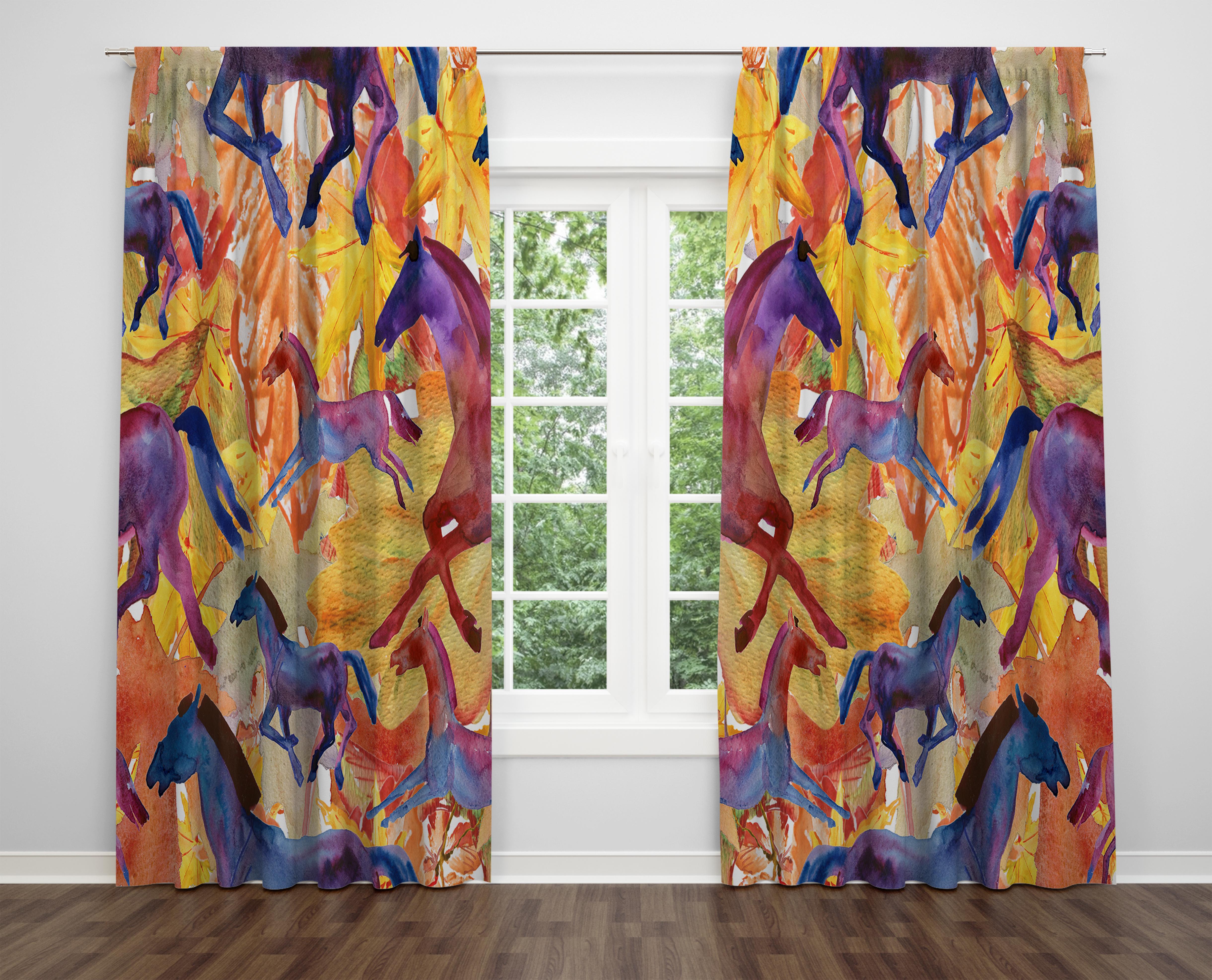 

Декоративний дизайн, високоякісна бавовняна тканина, ви можете вибрати одну або подвійну фіранку з крила 1 piece різнокольоровий