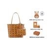 New MCM Liz Visetos Canvas With Leather Combo Bag Tote Bag Shopping Bag Handbag Shoulder Bag Mini Women's Brown Cognac MWPDALR01CO001
