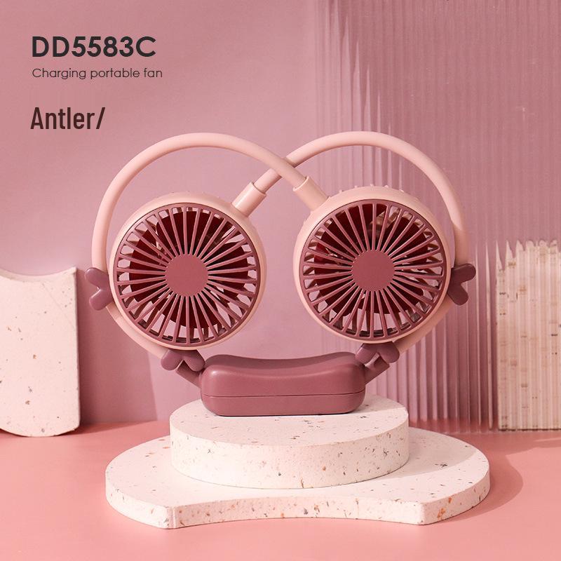 USB Wiederaufladbarer Umhängeventilator - Tragbar, Faltbar, Für den Außenbereich