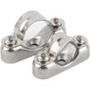 304 Stainless Steel Saddle Card Pipe Clamp With Screw Off-Wall Code 16mm-32mm Round Pipe Bracket Fixed Clip Hardware(16mm)