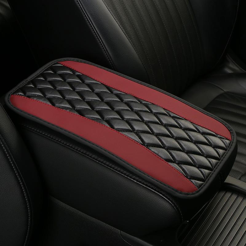 Car Interior Waterproof Universal Armrest Seat Box Center Console Cover Accessories Durable Protector SUV PU Leather Comfortable