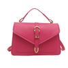 Simple Street Style Faux Leather Shoulder Bag, Adjustable Strap Crossbody Square Purse for Women CLE