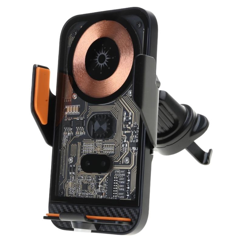

Car Magnetic Phone Stand 360 Degree Rotating 15W Auto Clamping Wireless Charging Mount Charging Stand for 15 14
