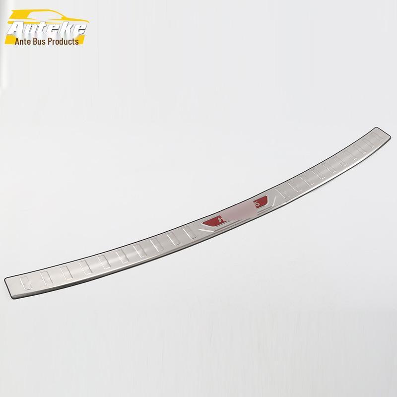18-Piece F5 Stainless Steel Rear Guard Trunk Protection Pedal Decoration Sticker Set