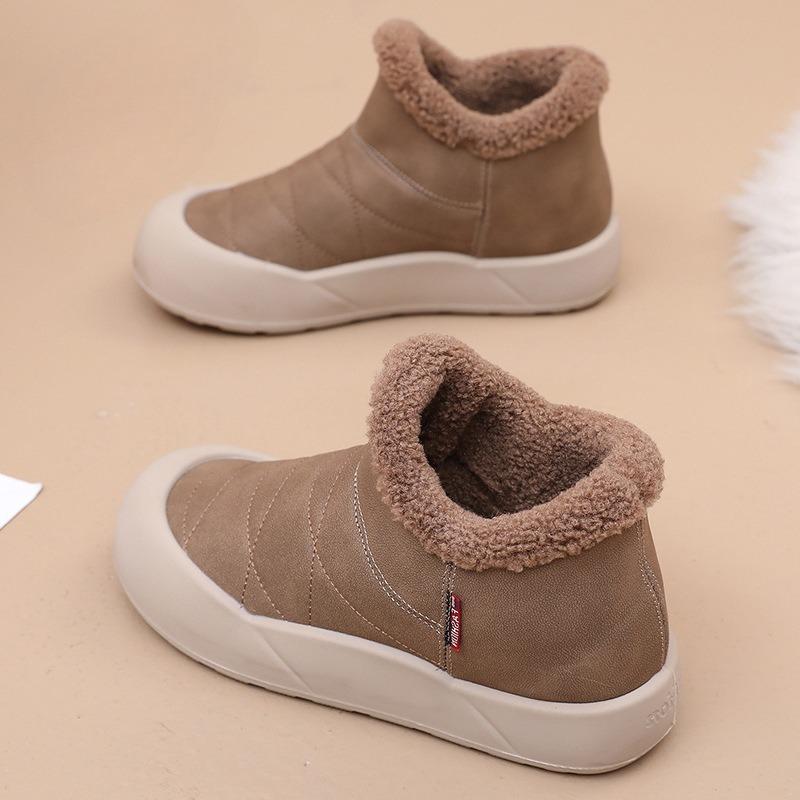 New Style of Snow Boots, Warm, Fleece and Thickened Cotton Boots, Women's Anti-slip Cotton Shoes
