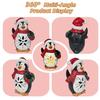Lighted Christmas Decoration Vintage Resin Snowman/Santa/Penguin Figurine with LED Light for Holiday Winter Table Centerpiece