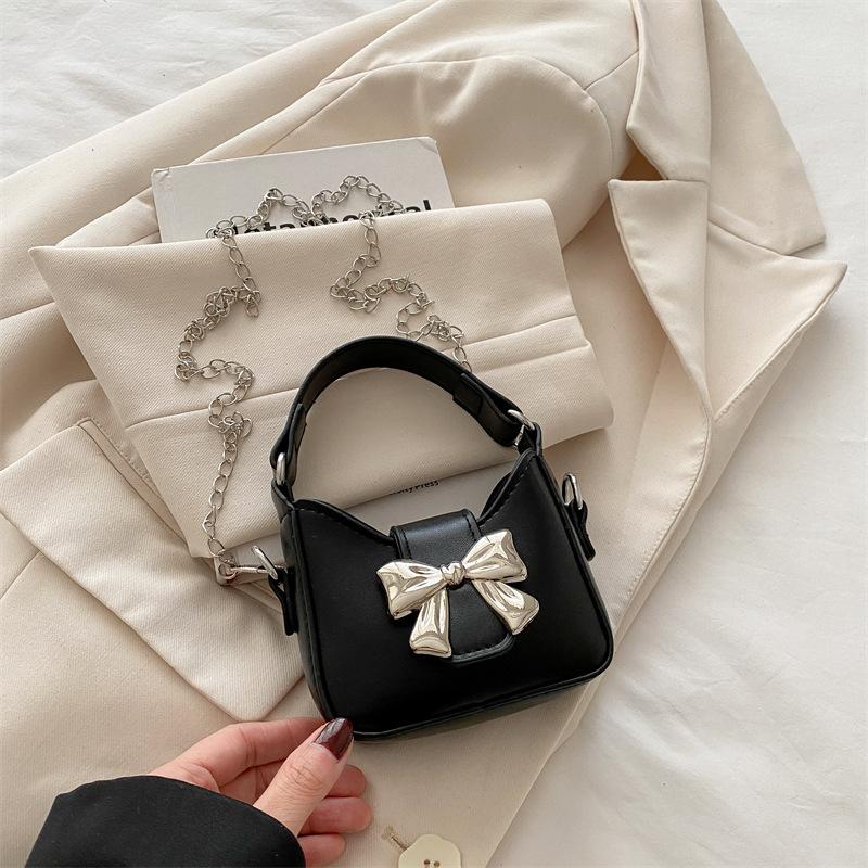 Niche bow handbag 2025 new spring and summer trend sweet and cool mini lipstick chain bag crossbody small bag women