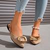 Women Open Toe Summer Flat Sandals With Buckle And Rubber Sole For Casual Wear