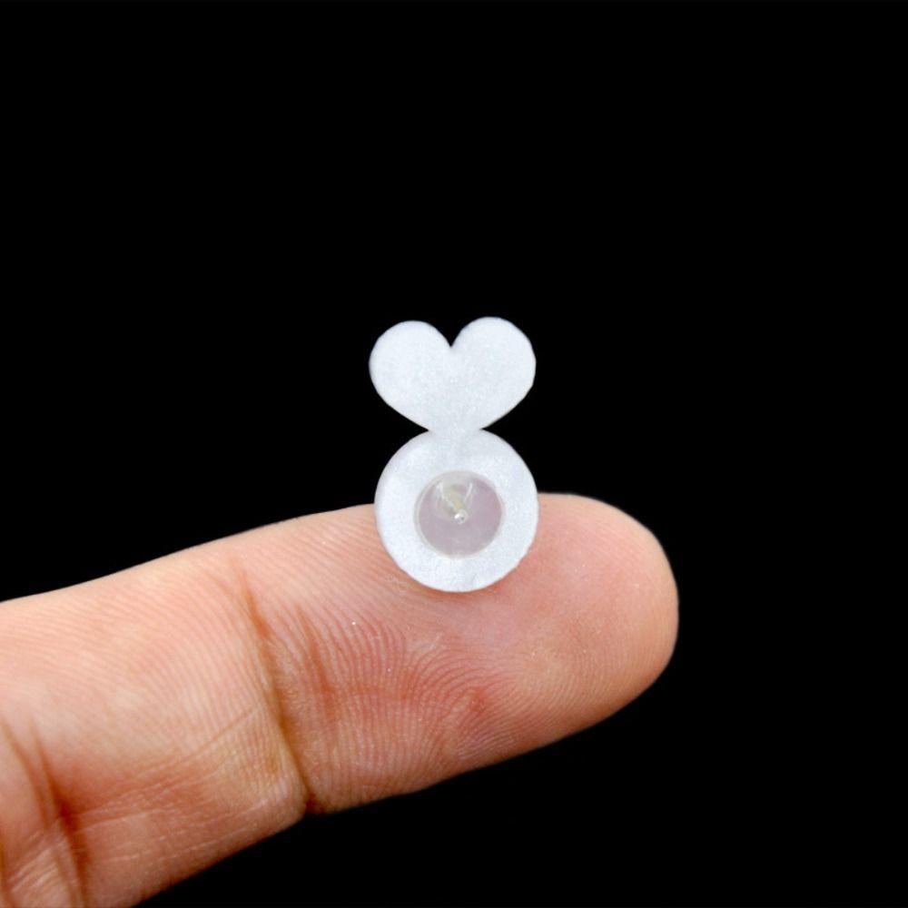 60-80Pcs Rabbit Shape Silicone Ear Back Stoppers Ear Plug Blocked Caps  Earring Support