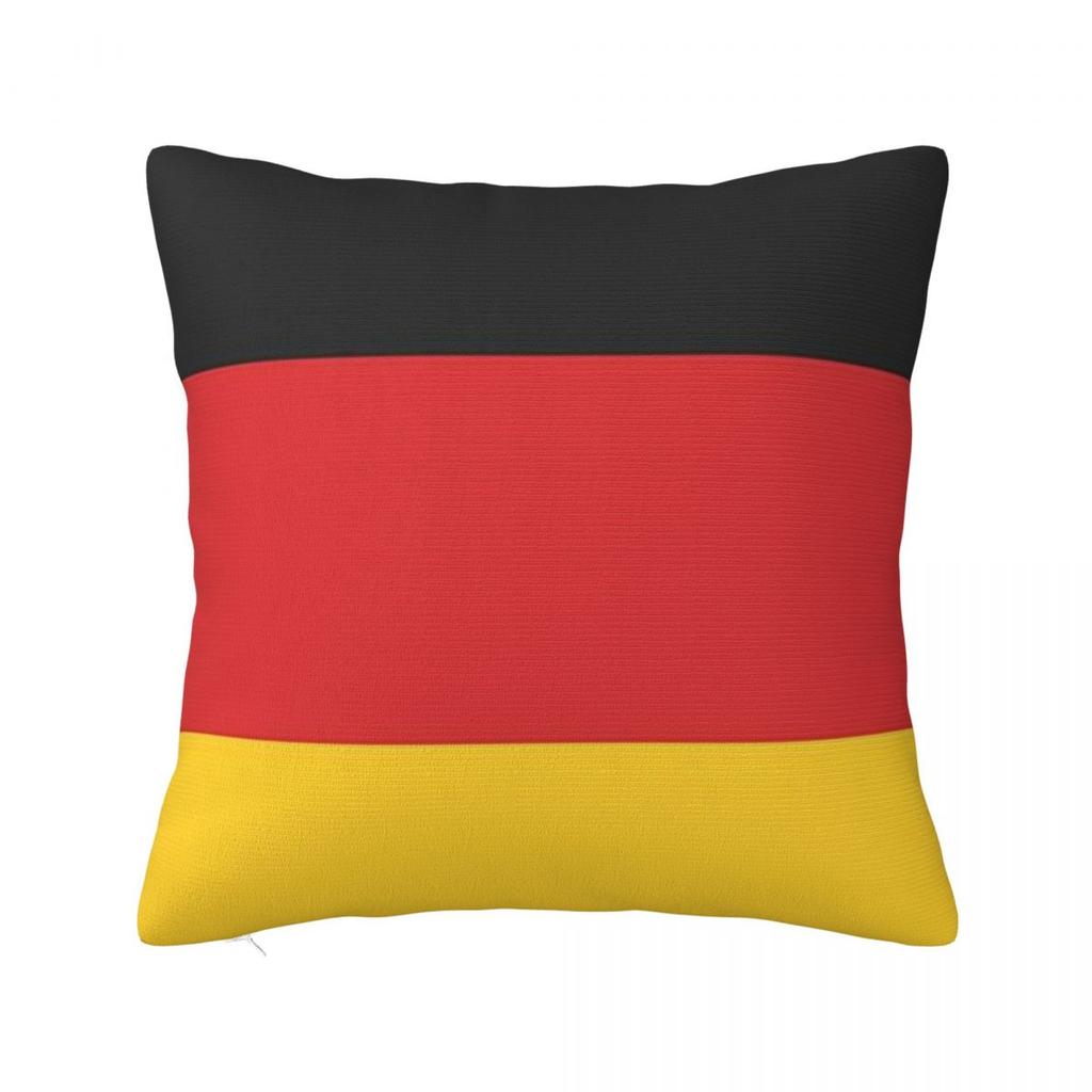 Germany Flag German Patriotic Square Pillowcase Cushion Cover Pillow Case Throw Pillow Cover for Home Bedroom Car