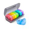 Portable Vitamin Pill Box Case Organizer Tablet for 7 Days 2 Times 14 Grids Travel with Large Compartment for Medicine Fish Oils