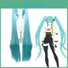 Conjunto de Fantasia Cosplay de Traje de Corrida Hatsune Miku Para Mulheres Tecidos de Alta Qualidade Acabamento Cuidadoso Design Autêntico