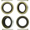 RV MURTS 4Pcs Trailer Axle Hub Wheel Grease Seals ID 1.719" X OD 2.565" Double Lip Grease Seals For 3500Lb #84 Trailer Axle Replacement, 171255TB,