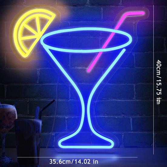 Neon Light Sign Personalized LED Neon Lights Large LED Neon Sign for Restaurant Dining Room Office Wall Decor