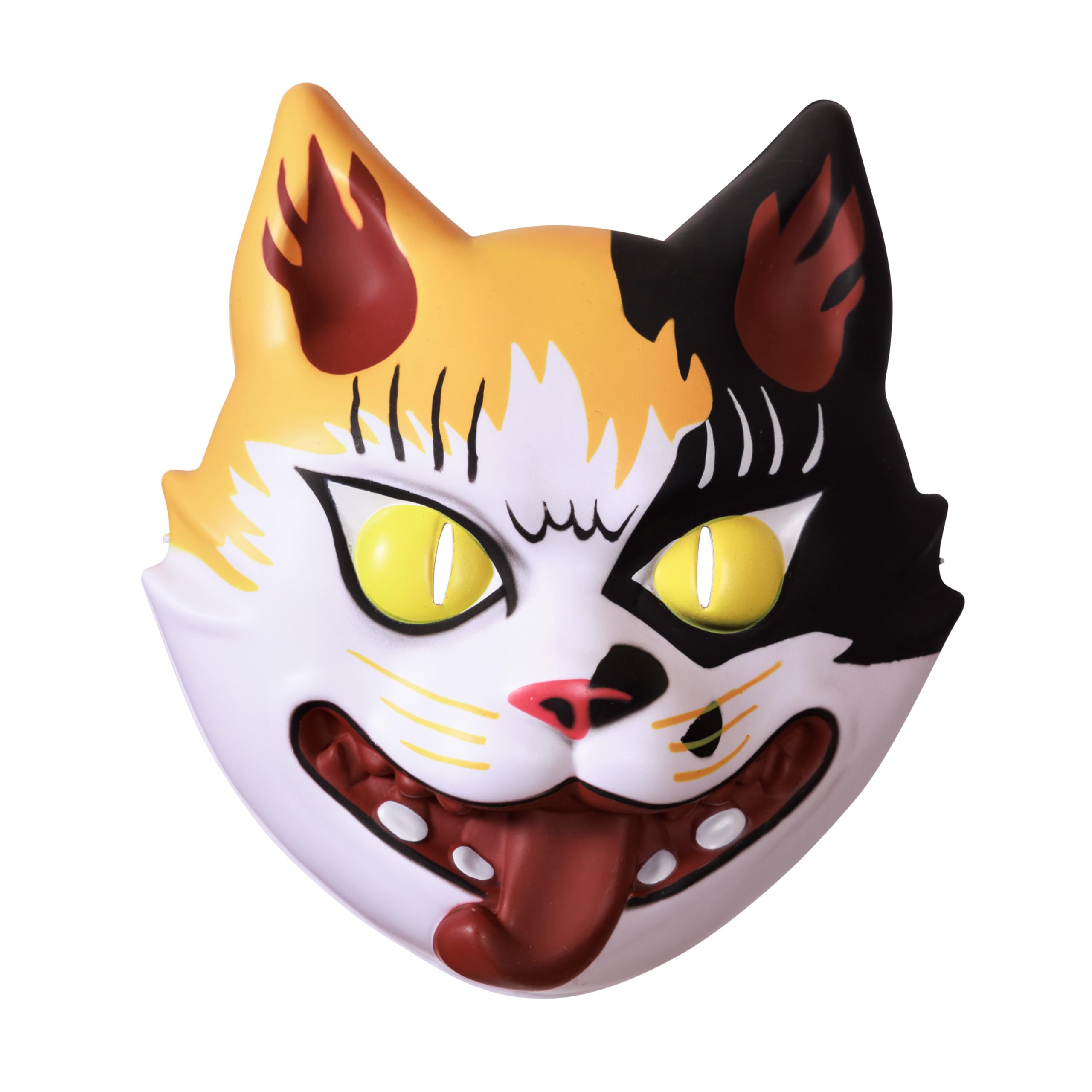 Маска-призрак кошки в японском стиле Clearstone, Унисекс, Белая