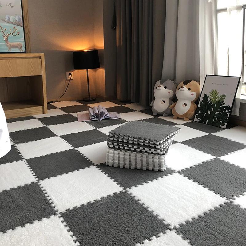 20pcs Activities Mat For Baby Soft Plush Kids Carpet   Children's Play Rugs Toys EVA Foam Babies Puzzle Interlock Floor Mats 30*