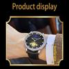KIMSDUN Watch Men's Top Brand Luxury Clock Carved Month High-end Men's Waterproof Quartz