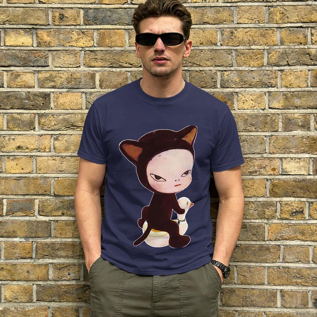 Oversized Tshirt Summer Yoshitomos Nara Leisure Tshirts 100 Cotton Tee Shirt For Couple Aesthetic Plus Size 6xl Short Sleeve