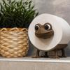 Cute Animal Toilet Paper Holder - Sturdy PLA Bathroom Tissue Roll Stand (Cat, Pig, Frog, Dog Designs) (Frog)