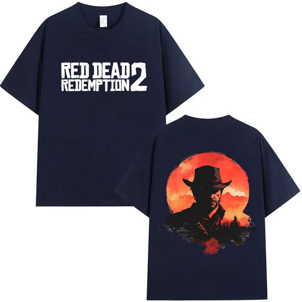 Red Dead Redemption 2 Tshirt Cotton High Quality Fashion Print Fashion Teeshirt Short Sleeve Casual Unisex Camisetas Tees Tops