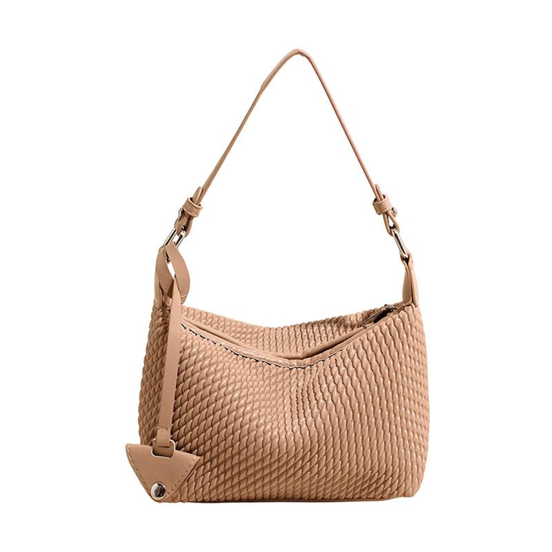 Handmade Woven Bag, Bucket Bag, Crossbody Bag for The Armpit, Commuter Shoulder Bag, Large Capacity Crossbody Bag