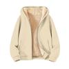 Cappotto da uomo pesante e spesso in pile Felpa con cappuccio da uomo Cardigan