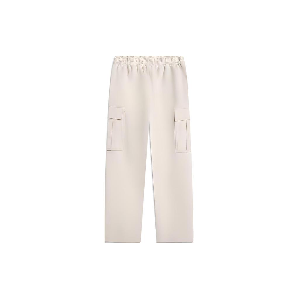 Li Ning Knitted Sweatpants Men's Sand Gravel Gray AKLU131-3