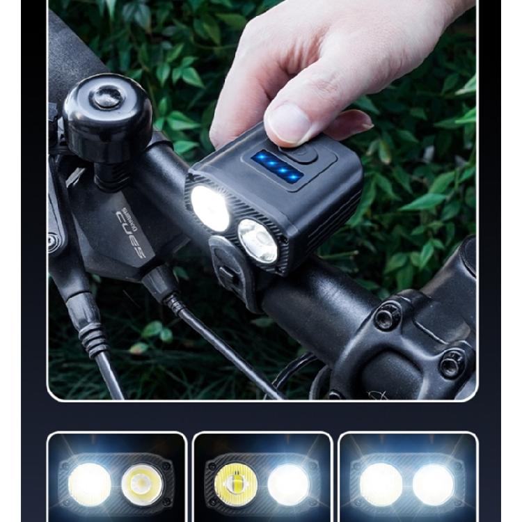 Bicycles Front Light Watertight Handlebar Flashlight Rechargeable Bikes Front Lamp Cycling Bicycles Head Lamp Headlight