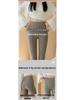 Women's High-Waisted Seamless Fleece Pants with Light Shaping - Antibacterial Base Layer for Autumn/Winter