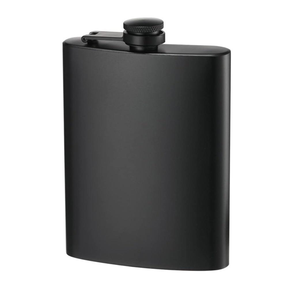 6/8/12 Oz Hip Flask Flat Liquor Flask Drinkware Black Pocket Flagon  Bar