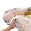 2026 Faux Cotton Washed Lace Bedding Set Floral Duvet Cover
