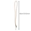 New Cowhide Leather Lanyard with Strong Clip - Long Hanging Rope Keychain for Keys ID Badge Mobile Phone