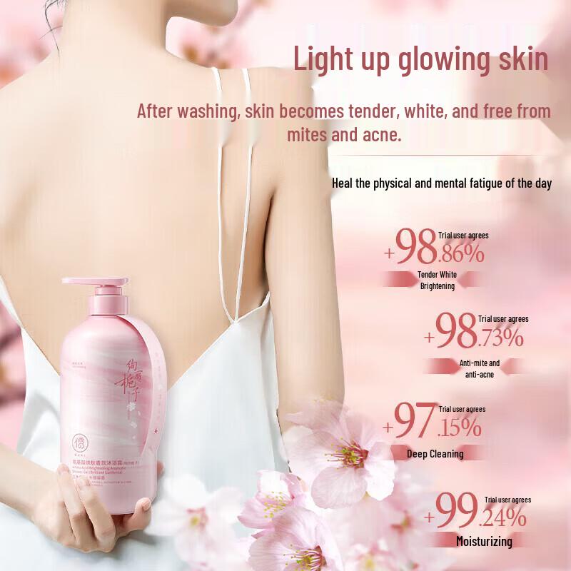 RUYI Gardenia Amino Acid Fragrance Shower Gel