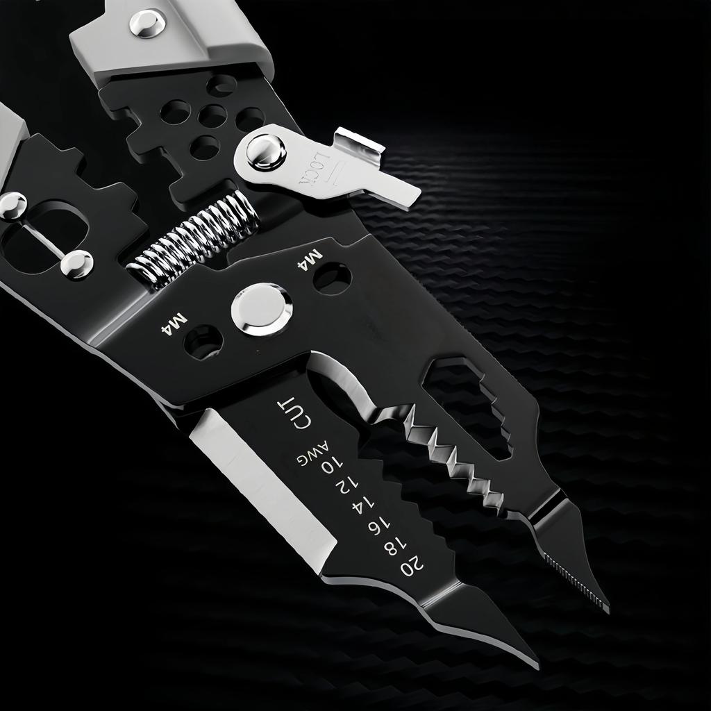 28 In 1 Professional 8-inch Wire Stripper/wire Crimping Tool, Wire Cutter, Wire Crimper, Cable Stripper, Wiring Tool