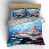 Colorful Underwater Castles Scene. Bedding Sets Duvet Cover Sets Duvet Covers Pillowcases(1 * Duvet Cover 2 * Pillowcases Without Duvet Insert)