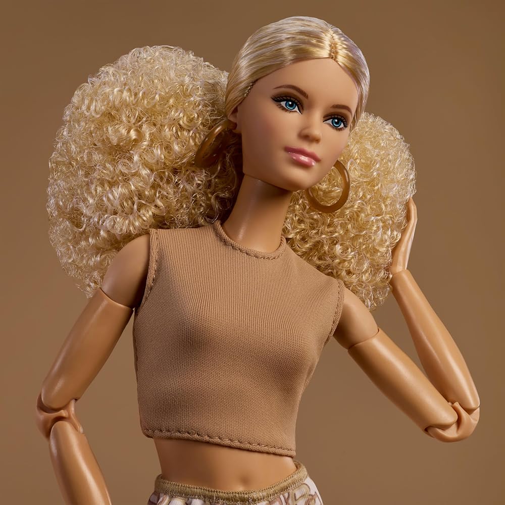 Barbie Basics Model 07 Signature Doll with Long Curly Hair and Articulated Body for Collectors Ages 6 and Up