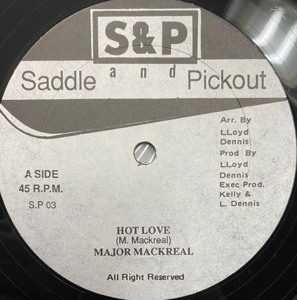 

12inch Record MAJOR MACKREAL MAJOR ONEY Hot Love Grab It Up SP03 SADDLE AND PICK Non Japan Reggae Ska Dub Used
