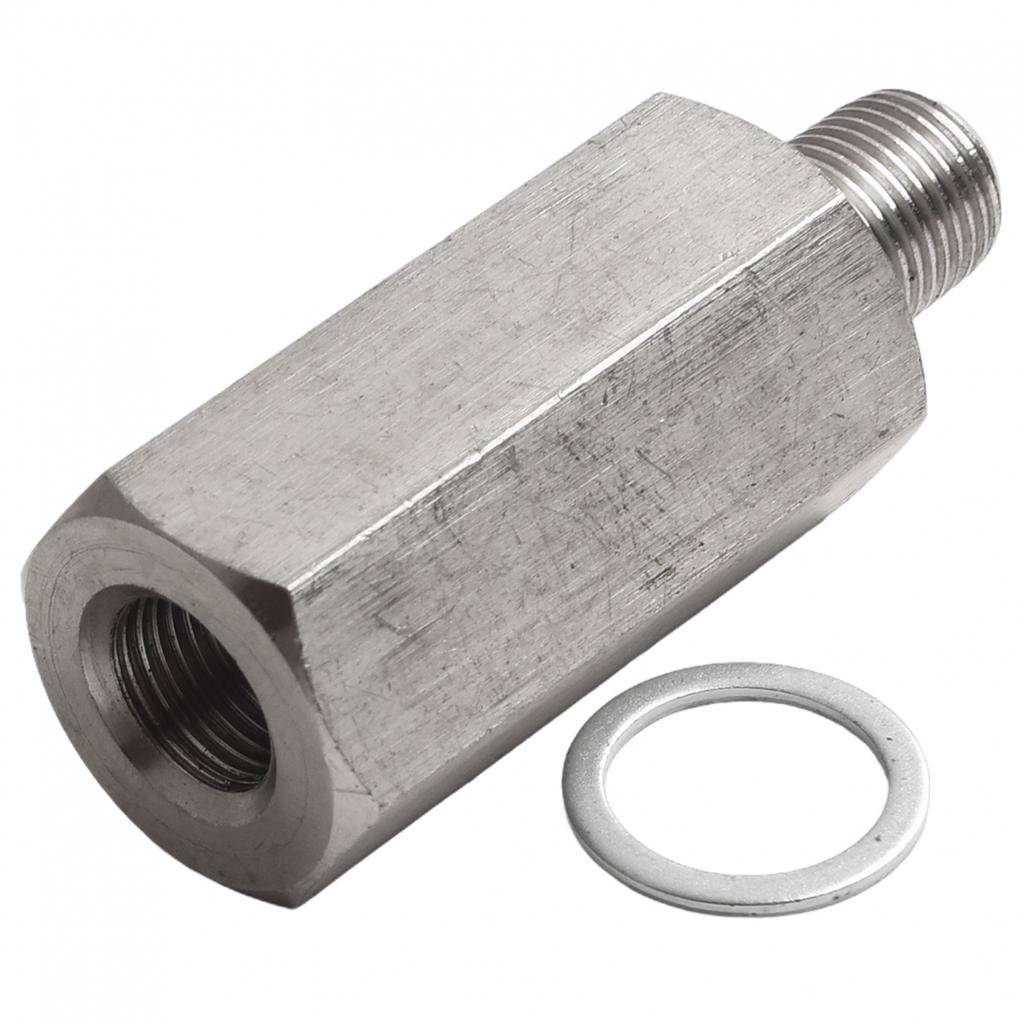 1pc Turbo Oil Feed Adapter Fitting Line Gauge 1/8NPT Stainless Steel For