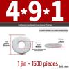 Extra Large Galvanized Metal Flat Washer - Thickened Round Screw Washer M6-M16