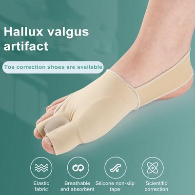 1 Pair Bunion Corrector Kit Relieve Pain Correct Foot Shape with Toe Separator Rear Foot Strap Unisex Supply