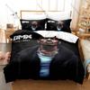 RIP DMX Duvet Cover + 2 Pillowcases, Hip Hop Legend Memorial Print Bedding Set Fans Unique Memorial Design Bedroom Bedding Set