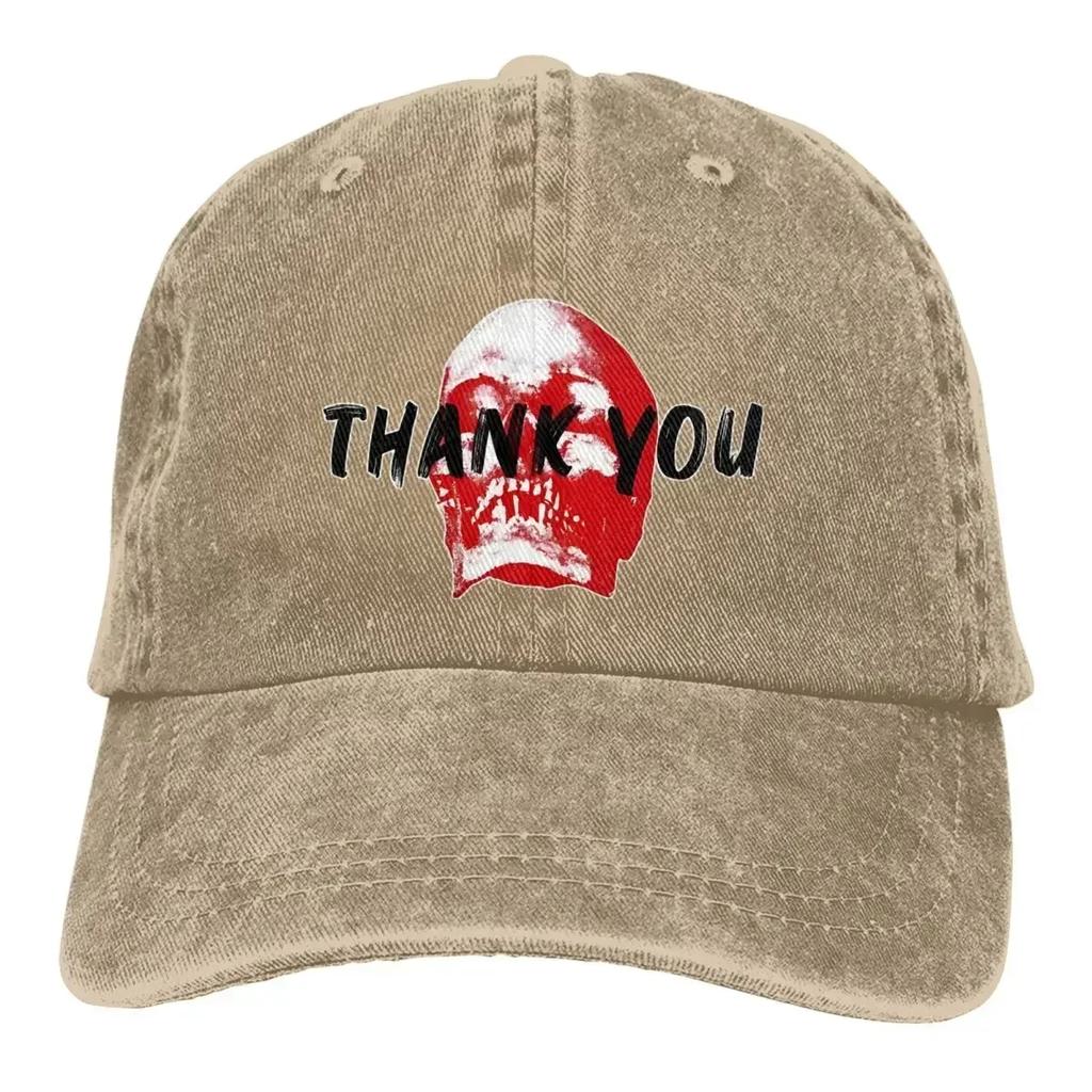 Depeche Mode Danke Totenkopf Rockband Baseballkappen Merch Für Unisex Retro Used Gewaschene Hüte Kappe Papa Hut Verstellbar