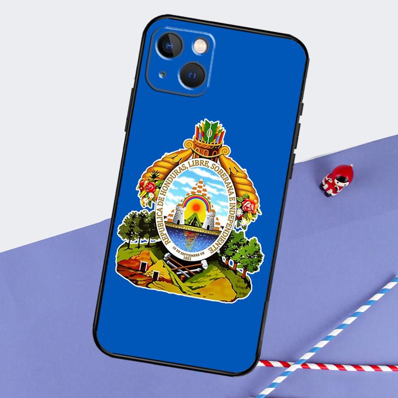 Honduras Flag Phone Case For iPhone 16 Pro 15 Pro 11 12 13 14 Pro Max Mini XR 16e 15 16 Plus Cover Shell