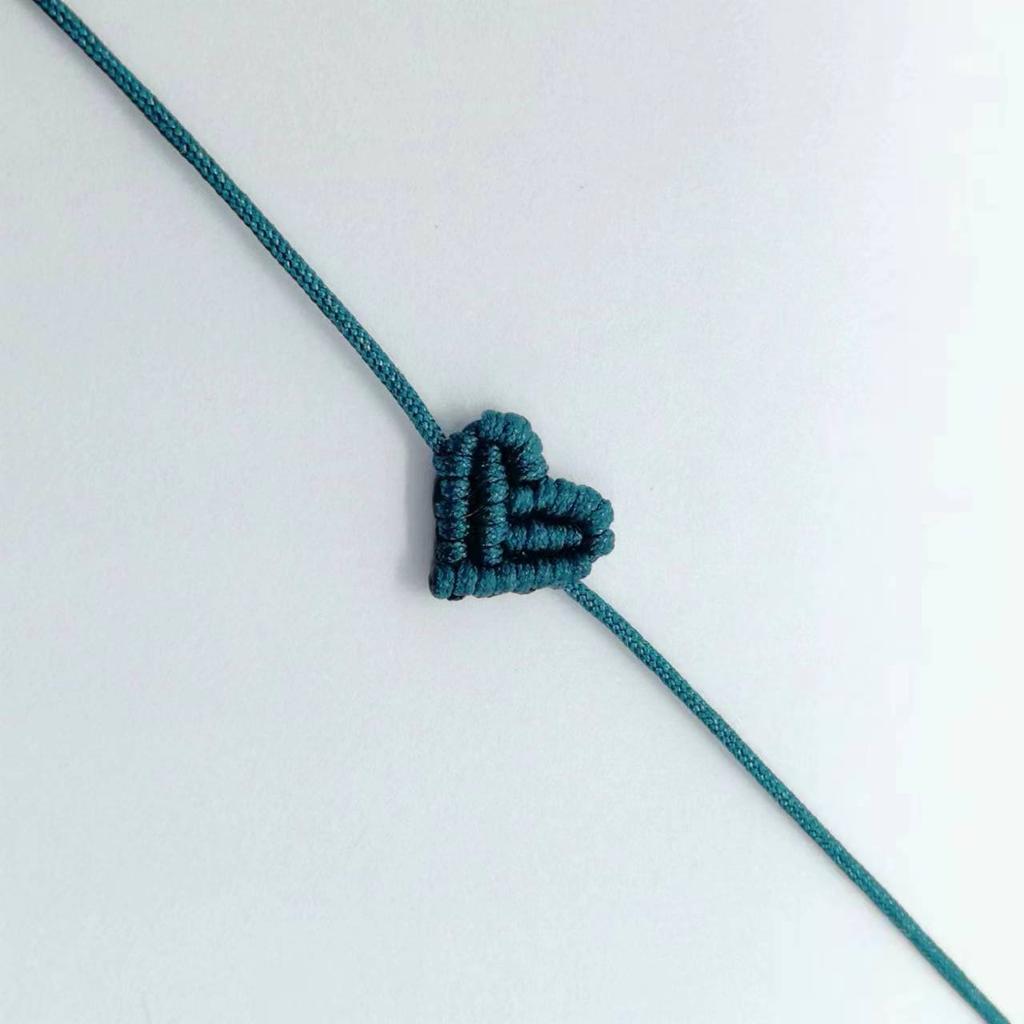 Handarbeit Handgestrickt Pfirsich Herzförmig Glücksbringend Rotes Seil Armband Verstellbar Damen Beste Freundin Anhänger Einfach Herren Paar Liebende Geschenk