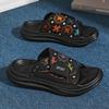Men Outdoor Slide Sandals Summer Beach Garden Slippers Soft Sole Non Slip Casual Walking Shoes Comfort Daily Wear Travel Walking