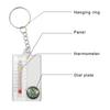 Small Keychains Thermometers Compasses Pocket Sized Compasses Outdoor Mountaineering Buckles Compasses Pointer Camping Tool