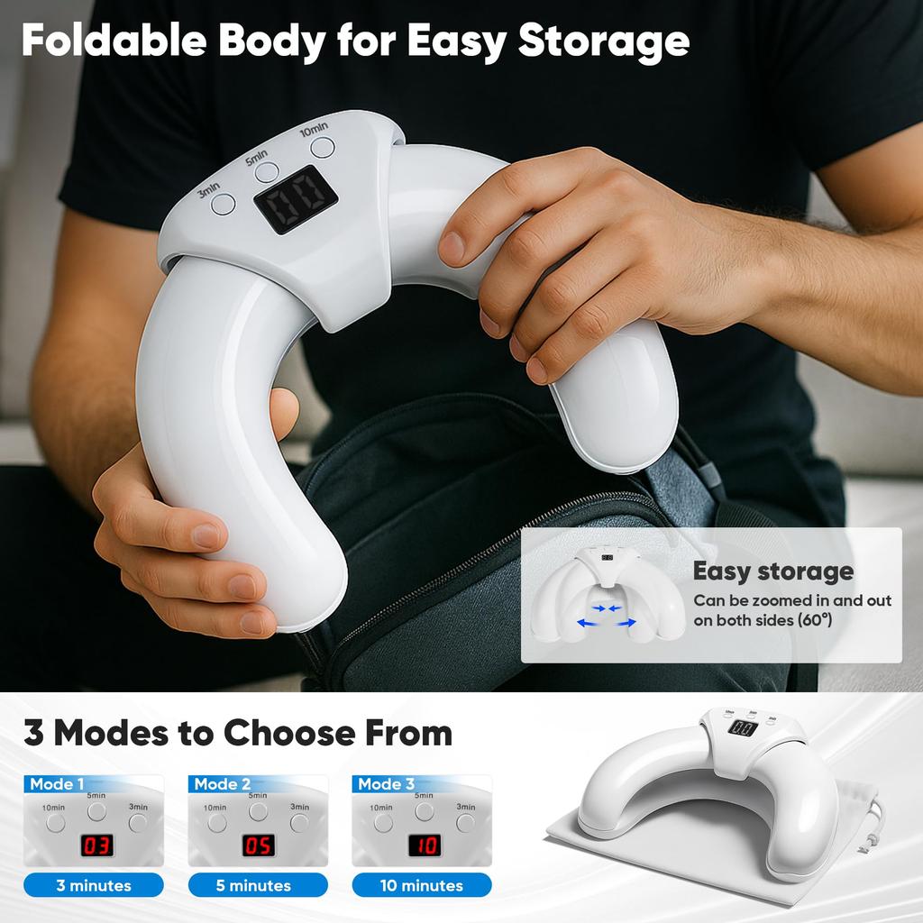 Nail Laser Fungus Device for Multiple Toenails & fingernails Nail Repair Solution for Damaged and Discolored Nails for Home Use