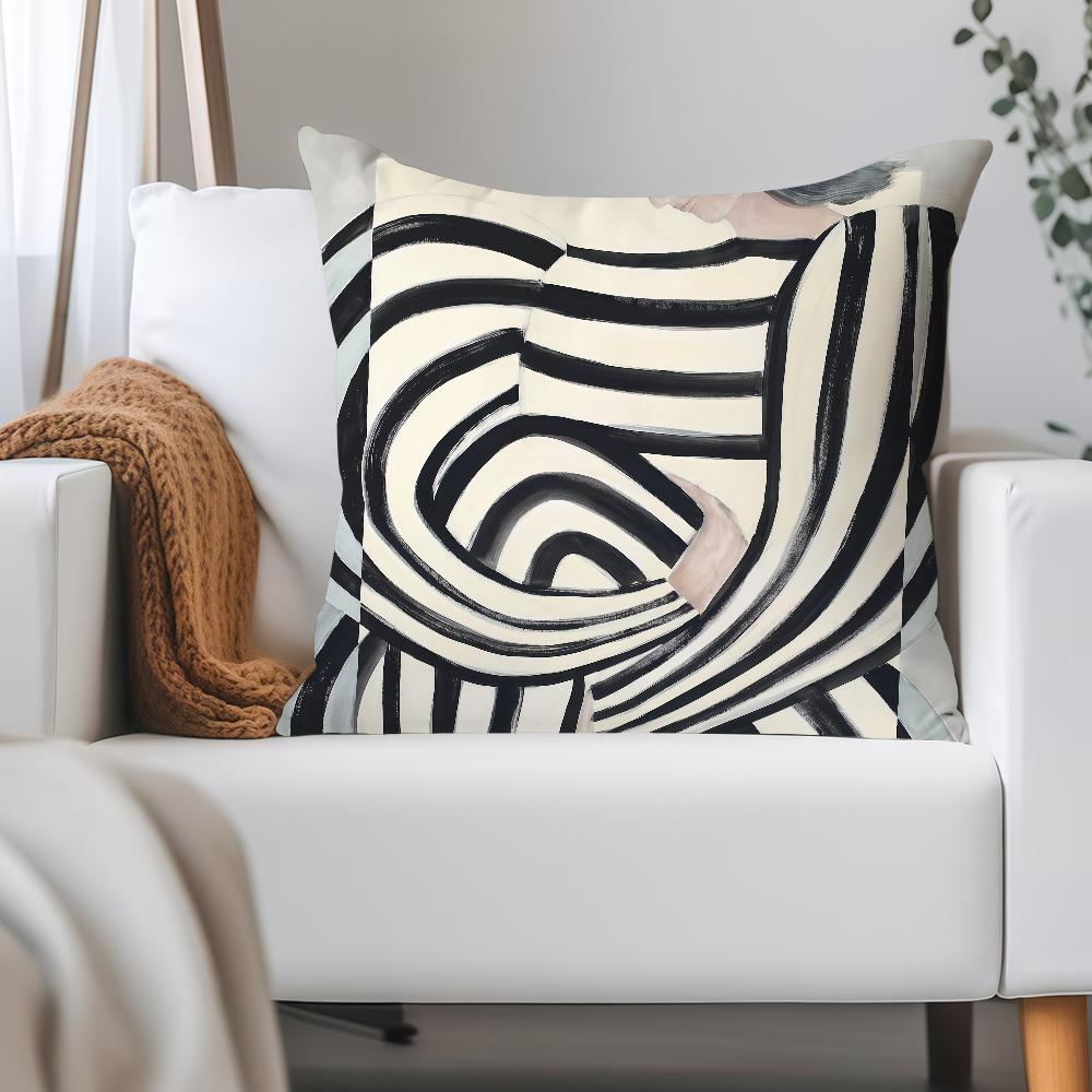 Line Art S-sofia Lind Pillow Case Applicable Space For Guest Rooms Interiors Cars Office House Decoration