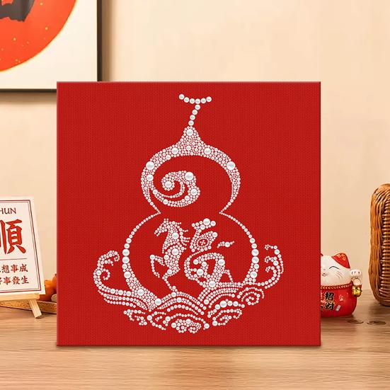 Gör-det-själv pärlmålningskit för vuxna nybörjare 3D pärlkonst pysselkit Plastpärlor Förtryckt duk Verktyg för heminredning Välkomstpresent