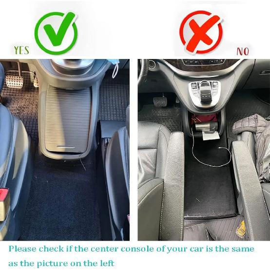 FOR Mercedes-Benz V-Class V220 V260 V250 W447 2014-2023 Armrest Storage Box Rear Handrail Box Mobile Phone Charging USB Armrest